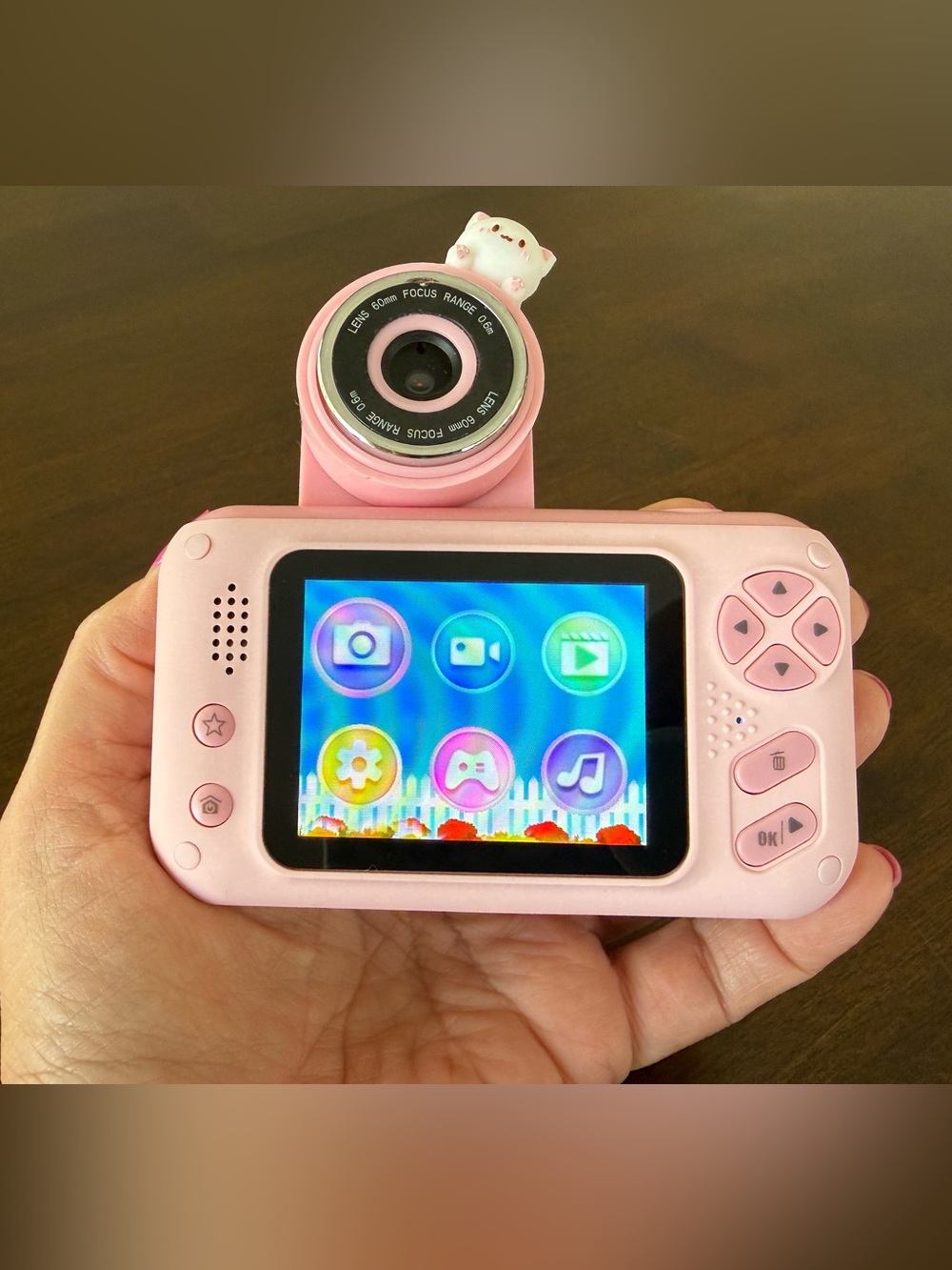 Pink S9 HD Kids Digital Camera Kit w Tripod 32GB Card Tested Working
